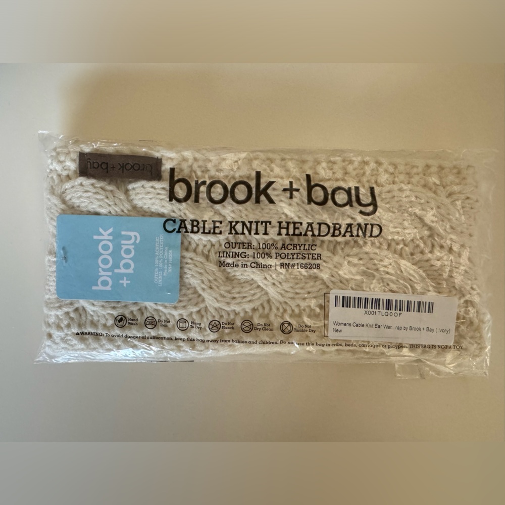 NEW Ivory Winter Cable Knit Headband *with tags*